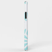 Het geometrische patroon van Turquoise Case-Mate iPhone Case (Achterkant/rechts)