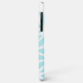 Het geometrische patroon van Turquoise Case-Mate iPhone Case (Achterkant/links)