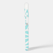 Het geometrische patroon van Turquoise Case-Mate iPhone Case (Achterkant / Links)