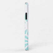 Het geometrische patroon van Turquoise Case-Mate iPhone Case (Achterkant/rechts)