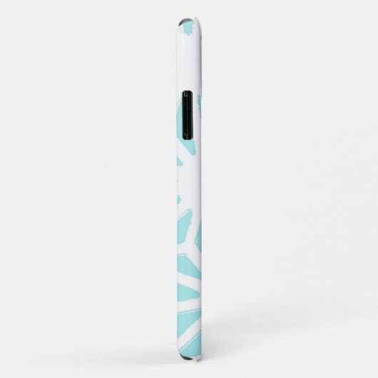 Het geometrische patroon van Turquoise Case-Mate iPhone Case (Achterkant/rechts)