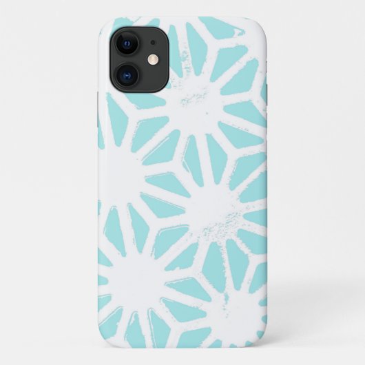 Het geometrische patroon van Turquoise Case-Mate iPhone Case (Achterkant)