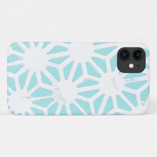 Het geometrische patroon van Turquoise Case-Mate iPhone Case (Achterkant (horizontaal))