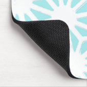 Het geometrische patroon van Turquoise Muismat (Hoek)