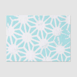 Het geometrische patroon van Turquoise Tissuepapier