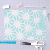 Het geometrische patroon van Turquoise Tissuepapier (Craft)