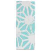 Het geometrische patroon van Turquoise Wijn Cadeautas (Voorkant)