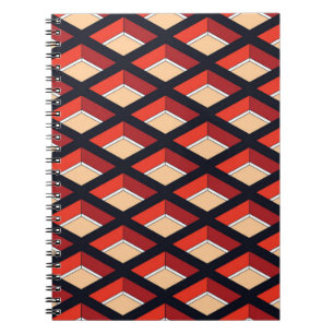 Het geometrische rhombus kleurrijke patroon. Naadl Notitieboek