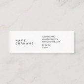 Het geometrische Zilveren Zwarte MiniVisitekaartje Mini Visitekaartje (Achterkant)