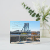 Het George Washington Bridge Briefkaart AFA (Staand voorkant)