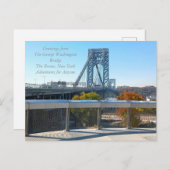 Het George Washington Bridge Briefkaart AFA (Voorkant / Achterkant)