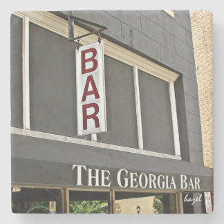 Het Georgia Bar Athene Georgia Marble Onderzetter. Stenen Onderzetter
