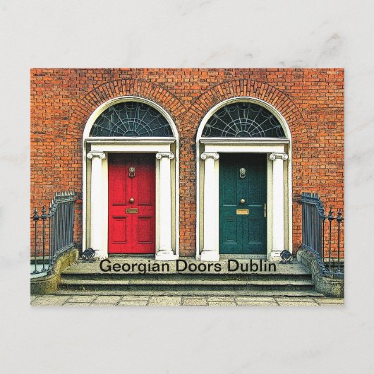 Het Georgische Briefkaart van Deuren (Voorkant)