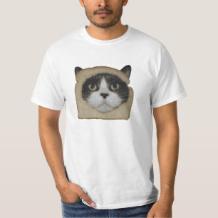 Het gepaneerde Paneren van de Kat Inbread T-shirt