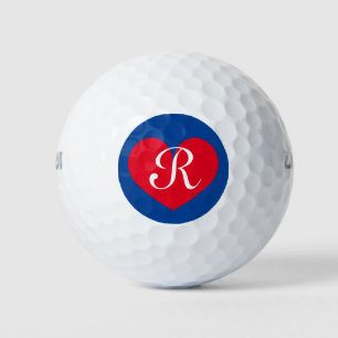 Het geparafeerde Wilson golfbal cadeau met rood ha Golfballen