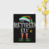 Het Gepensioneerde Elf T-Shirt Overeenkomende Fami Kaart (Gele Bloem)