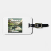 Het gepensioneerde leven is een goede kano bagagelabel (Voorkant horizontaal)