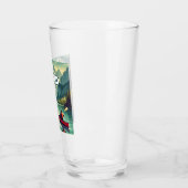 Het gepensioneerde leven is een goede rode kano glas (Links)