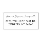 Het gepersonaliseerde Adres van de Terugkeer van h Rubberstempel (Afrduk)