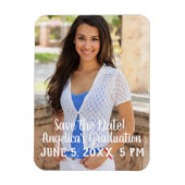 Het gepersonaliseerde Afstuderen sparen de Datum M Magneet (Verticaal)