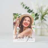 Het gepersonaliseerde afstuderen van het fotomanus briefkaart (Staand voorkant)