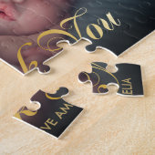 Het gepersonaliseerde Baby van de Foto dankt u Legpuzzel (Zijkant)