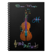 Het gepersonaliseerde Bas Magische Notitieboekje Notitieboek (Voorkant)