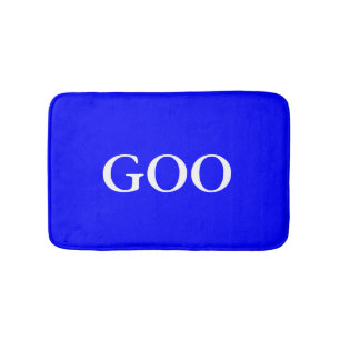 Het gepersonaliseerde Blauw van het Monogram Badmat