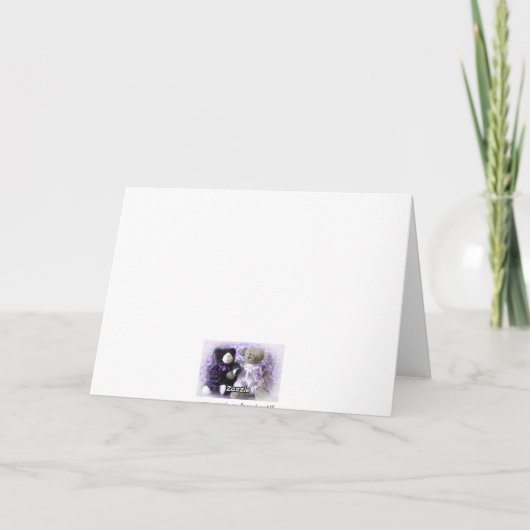 Het gepersonaliseerde Boeket van het Huwelijk van Kaart (Achterkant)