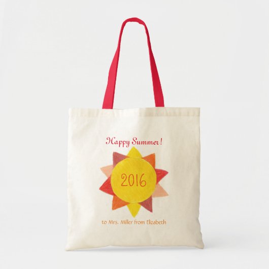 Het gepersonaliseerde bolsa van de leraarsgift - tote bag (Voorkant)