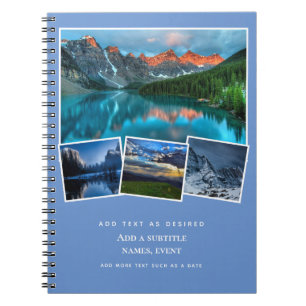 Het gepersonaliseerde Dagboek voegt Foto's en het Notitieboek