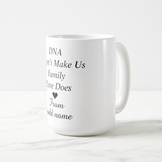 Het gepersonaliseerde de mok van het de ouderstap  (Voorkant rechts)