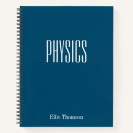 Het gepersonaliseerde Eenvoudige Blauw van het Notitieboek