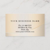 Het gepersonaliseerde Elegante Moderne Duidelijke Visitekaartje (Achterkant)
