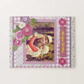 Het gepersonaliseerde fotolijstje met aangepaste t legpuzzel (Horizontaal)