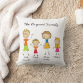 Het Gepersonaliseerde Hoofdkussen van de Familie Kussen (Deken)