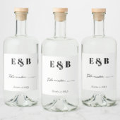 Het gepersonaliseerde Initiaal van de Weddenschap  Likeurfles Etiket (Flessen)