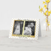 Het gepersonaliseerde Jubileum van de Foto's Kaart (Gele Bloem)