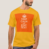 Het gepersonaliseerde KEEP CALM en geeft het Sinaa T-shirt (Voorkant)