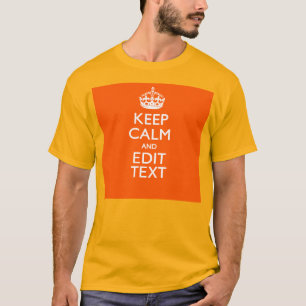 Het gepersonaliseerde KEEP CALM en geeft het Sinaa T-shirt