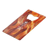 Het gepersonaliseerde KEEP CALM en geeft Tekst op  Creditkaart Flessenopener (Voorkant Gekanteld)