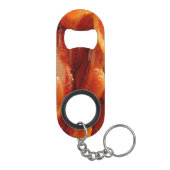 Het gepersonaliseerde KEEP CALM en geeft Tekst op  Sleutelhanger Flessenopener (Achterkant)