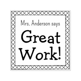 Het gepersonaliseerde klaslokaal van de leraar gew  zelfinktende stempel