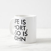 Het gepersonaliseerde Leven is de Mok van de Sloga (Voorkant links)