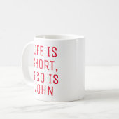 Het gepersonaliseerde Leven is de Mok van de Sloga (Voorkant links)