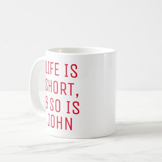 Het gepersonaliseerde Leven is de Mok van de Sloga (Voorkant links)