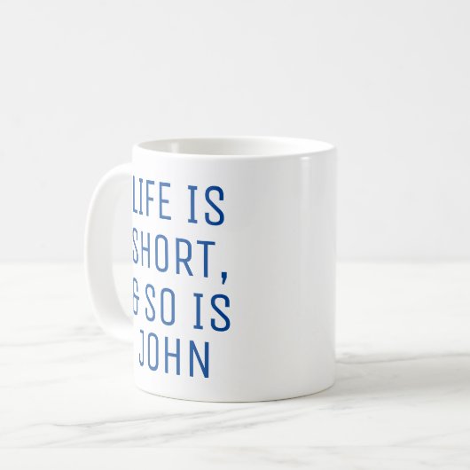 Het gepersonaliseerde Leven is de Mok van de Sloga (Voorkant links)