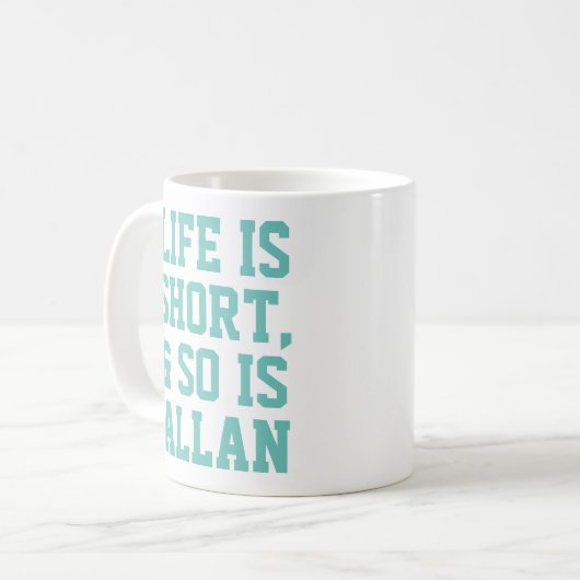 Het gepersonaliseerde Leven is de Mok van de Sloga (Voorkant links)