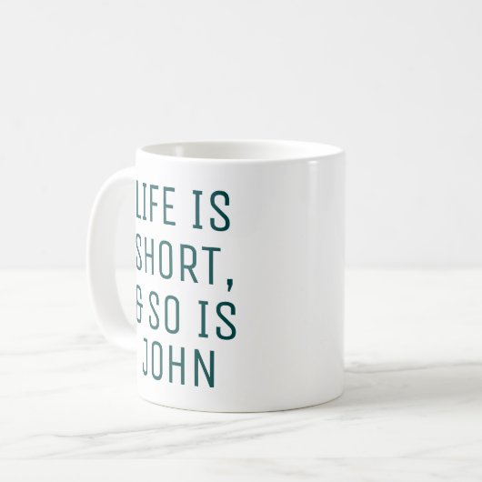 Het gepersonaliseerde Leven is de Mok van de Sloga (Voorkant links)