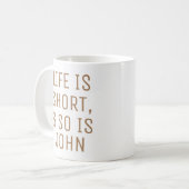 Het gepersonaliseerde Leven is de Mok van de Sloga (Voorkant links)